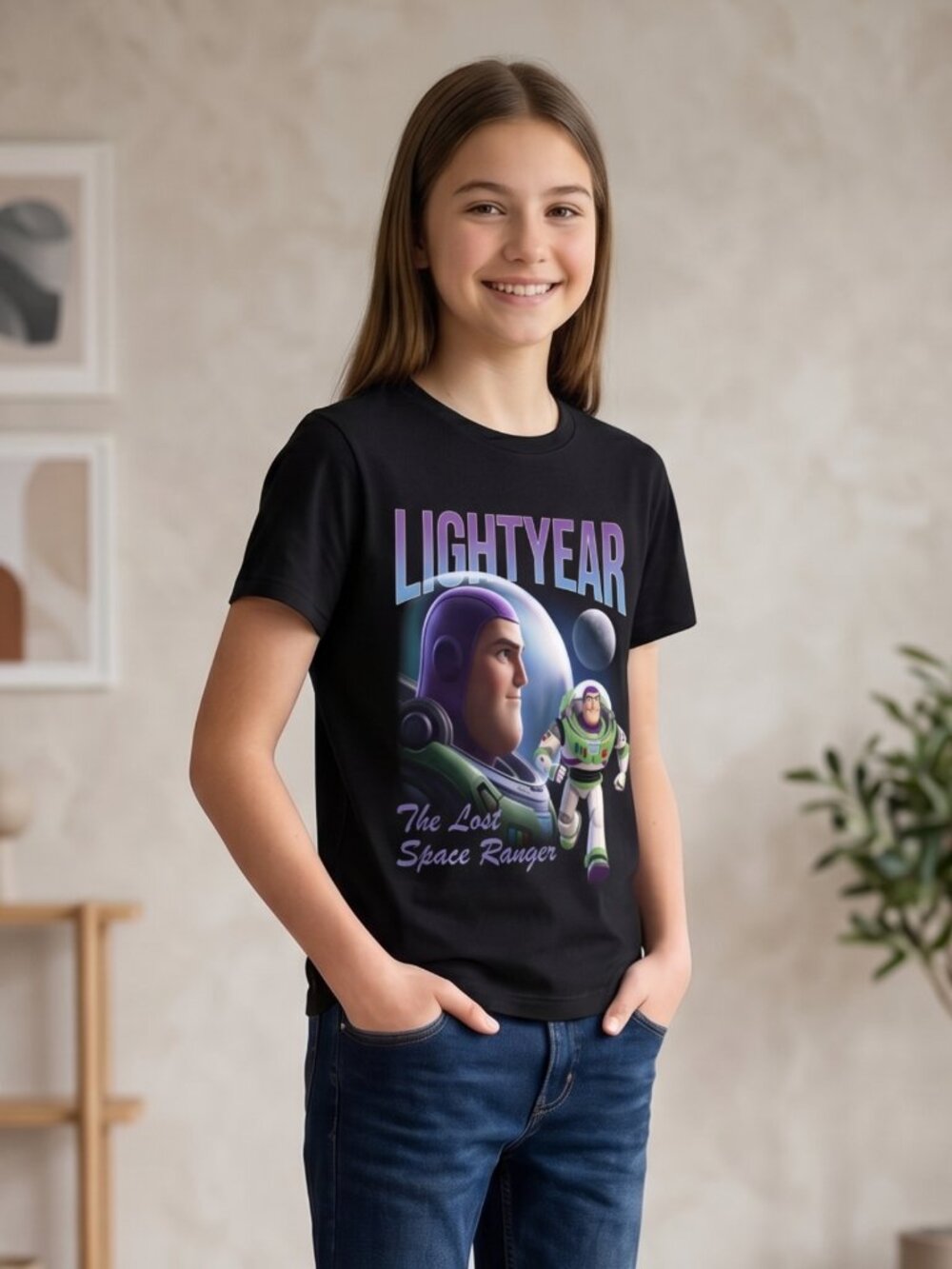 NWOT Next Level Apparel Disney Lightyear The Lost Space Ranger Tee 14-16